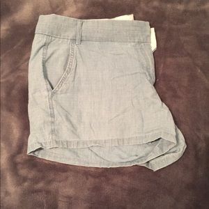Chambray jcrew shorts
